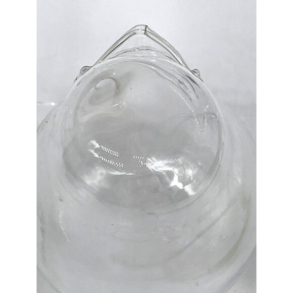 MCM Pyrex Open Mouth Chicken Hen Candy Nut Dispenser Bird Clear - Picture 5 of 8